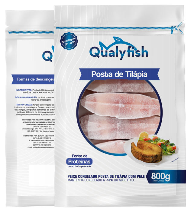 Posta de Tilápia Qualyfish 800 gr